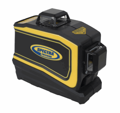 Spectra Precision LT56 3-Plane Laser Tool with Floor / Ceiling Target, Bracket, Rechargeable Battery